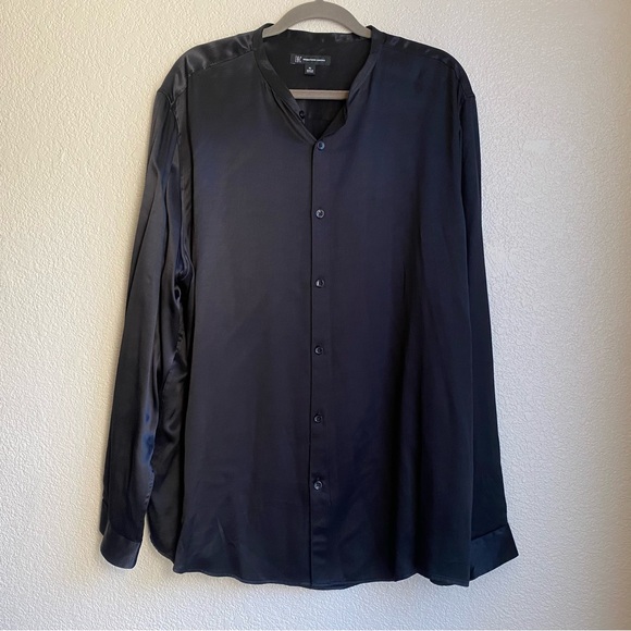 INC International Concepts Other - INC International Concepts Men's Satin Mandarin Collar Button Down Shirt